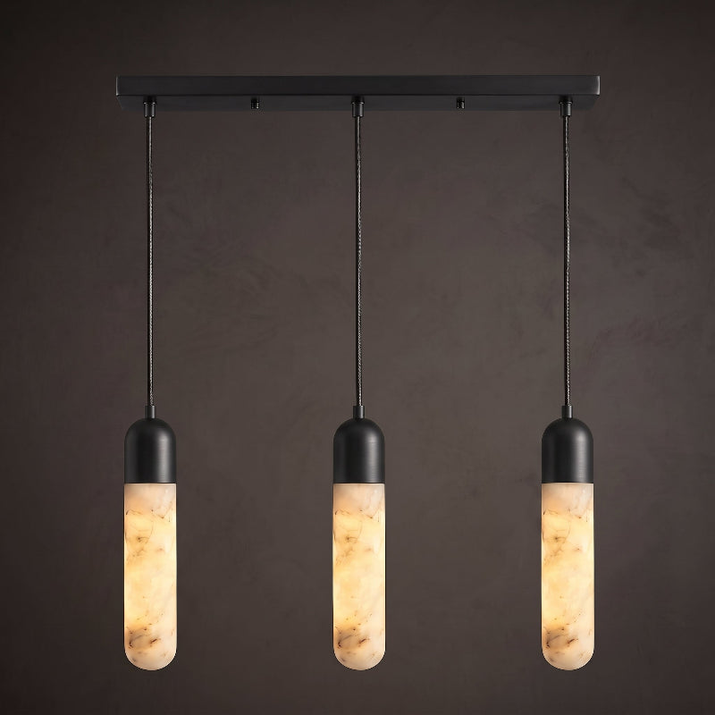Loxcombe Alabaster-Pendelleuchte