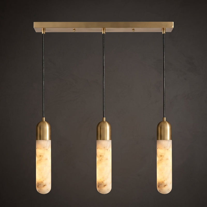 Loxcombe Alabaster-Pendelleuchte