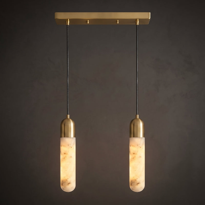 Loxcombe Alabaster-Pendelleuchte