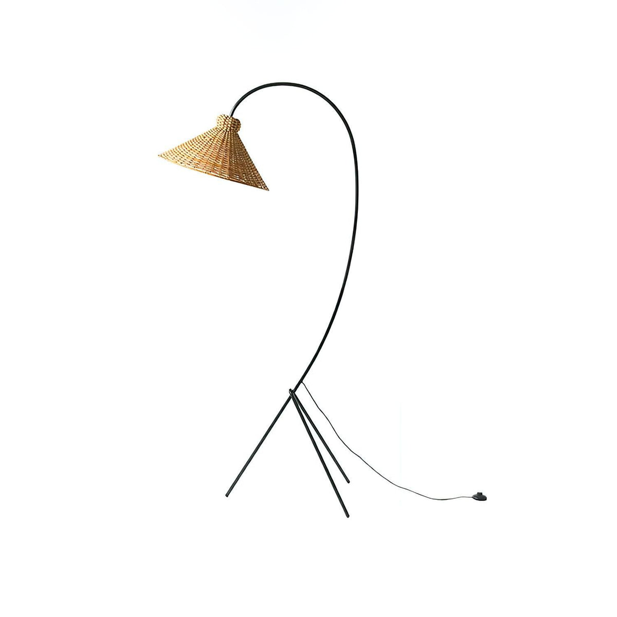 Sombrero Rattan Stehleuchte