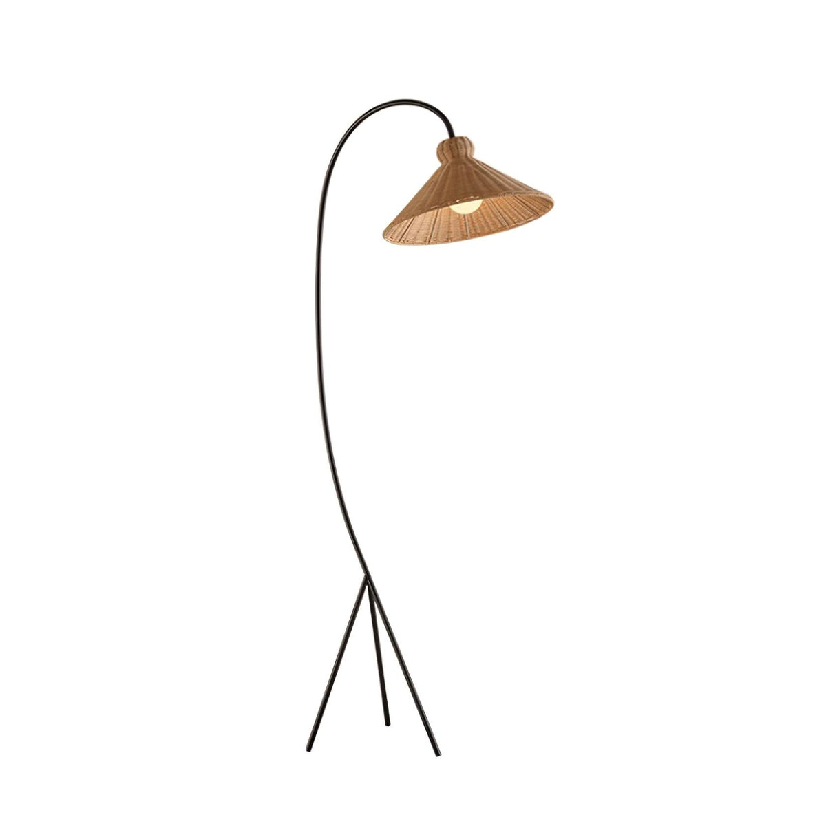 Sombrero Rattan Stehleuchte