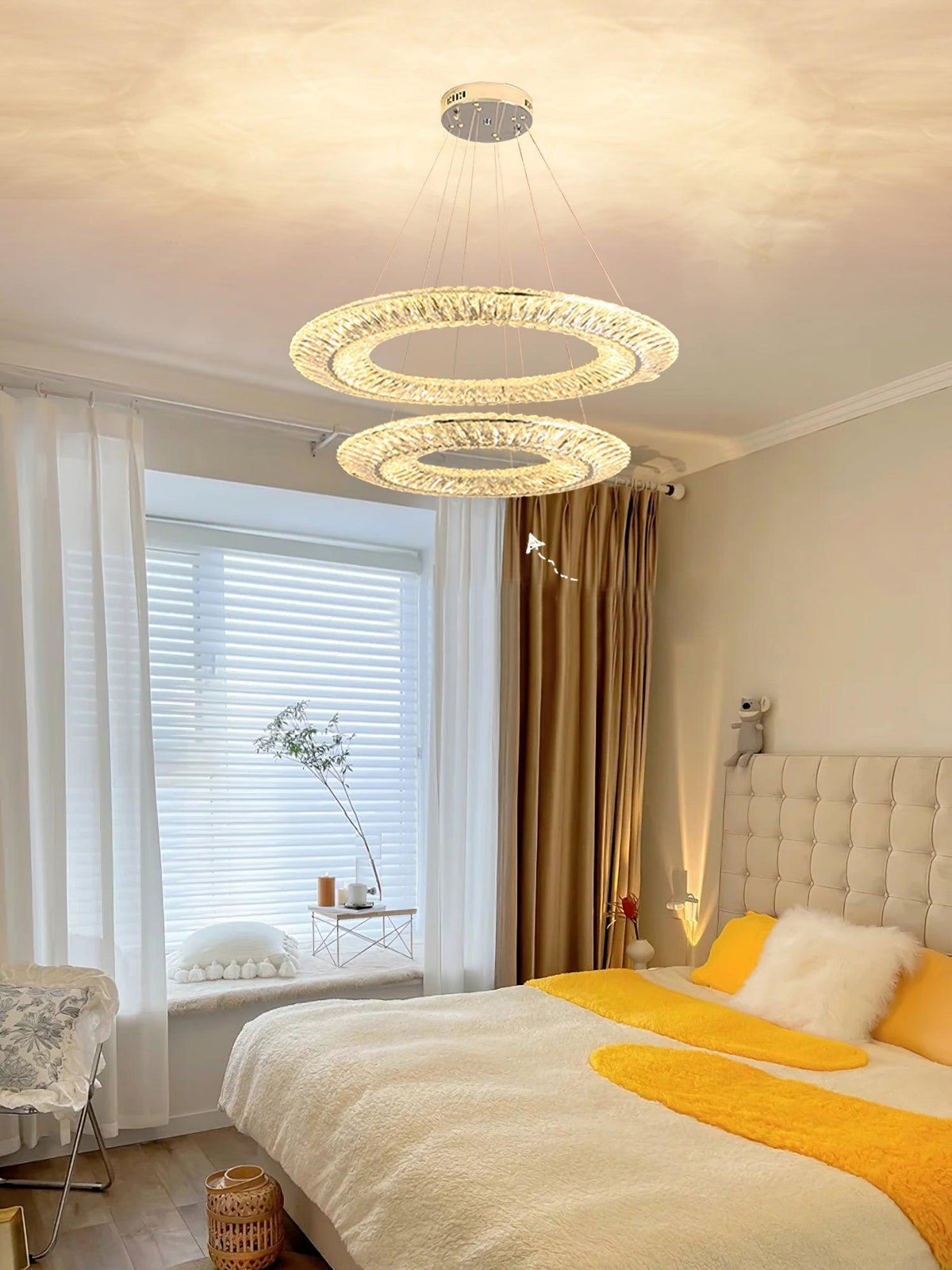 Tev Kronleuchter Geometrisch Kristall LED Elegant
