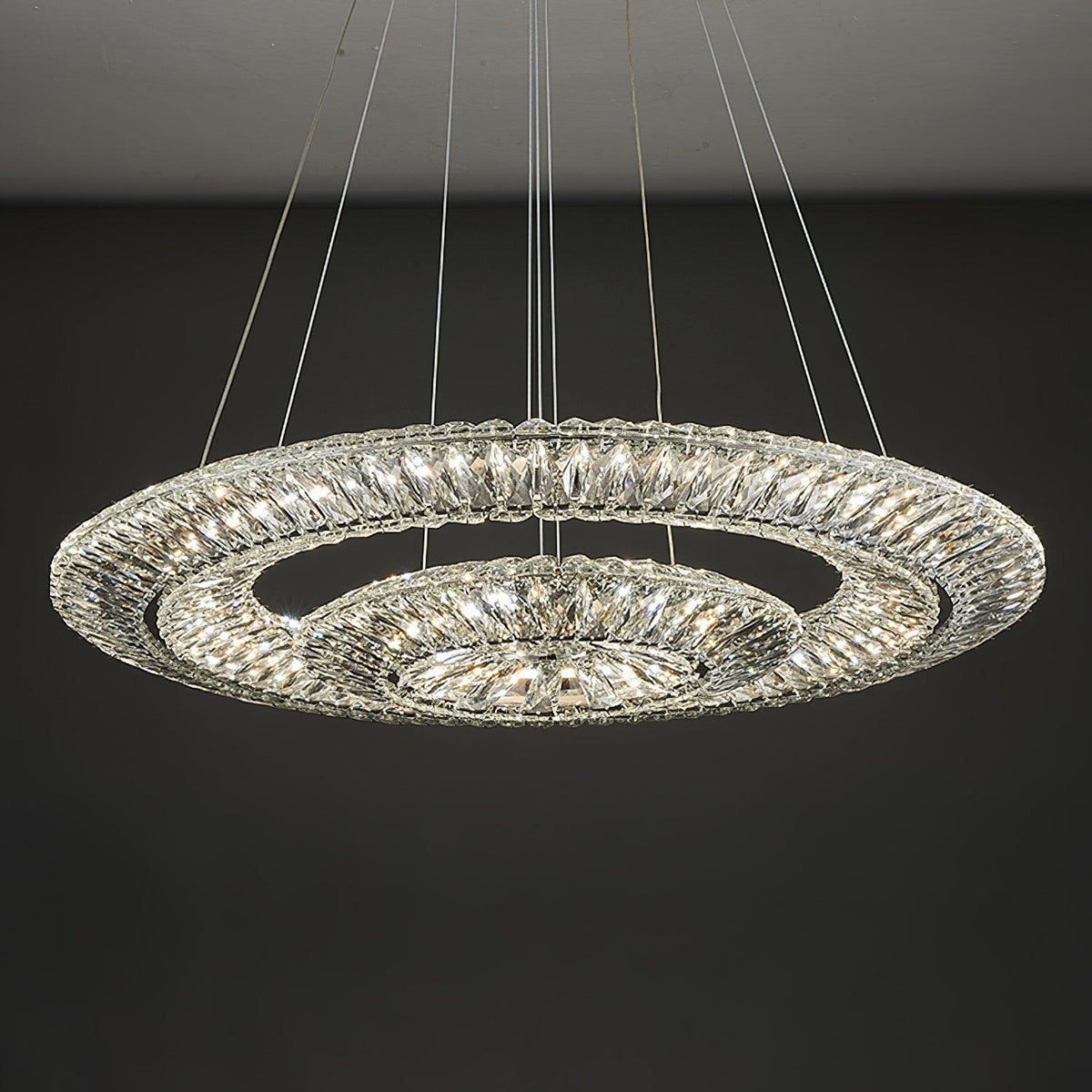 Tev Kronleuchter Geometrisch Kristall LED Elegant