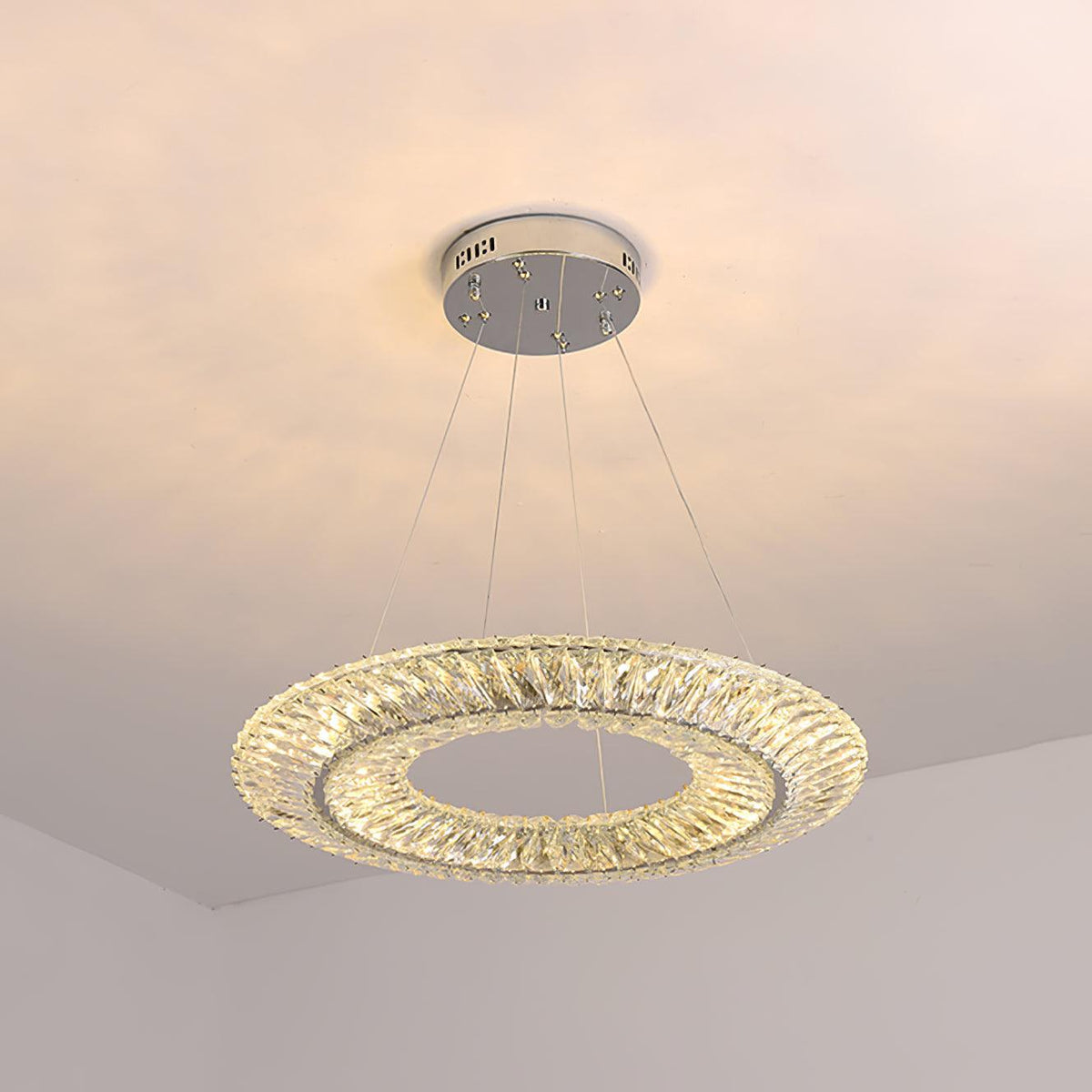 Tev Kronleuchter Geometrisch Kristall LED Elegant
