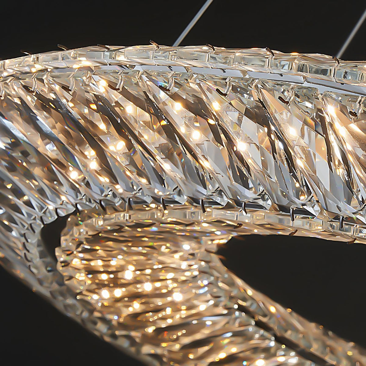Tev Kronleuchter Geometrisch Kristall LED Elegant