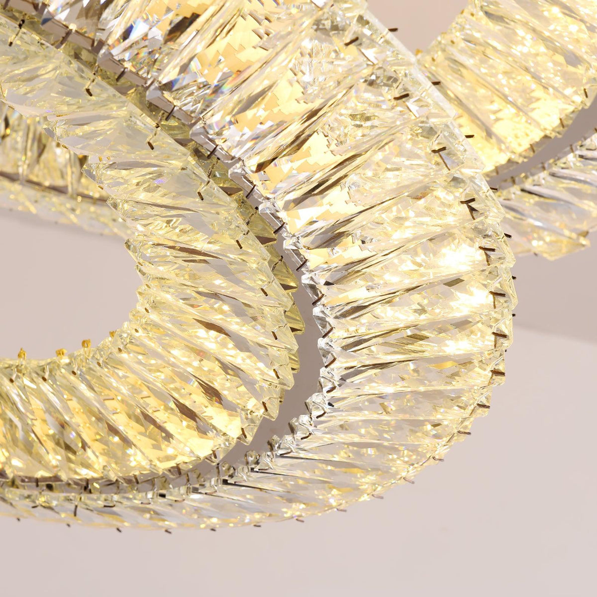 Tev Kronleuchter Geometrisch Kristall LED Elegant