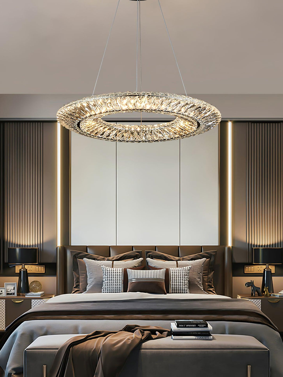 Tev Kronleuchter Geometrisch Kristall LED Elegant