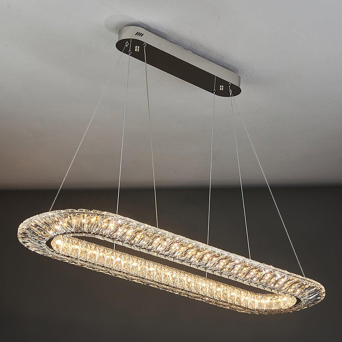 Tev Kronleuchter Geometrisch Kristall LED Elegant