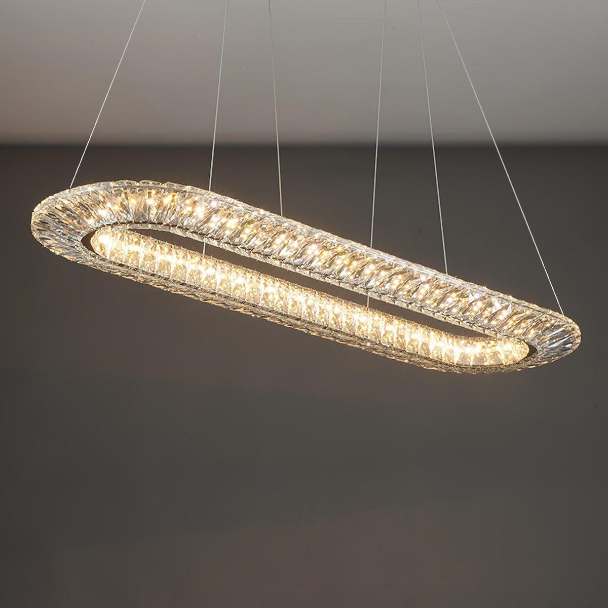 Tev Kronleuchter Geometrisch Kristall LED Elegant