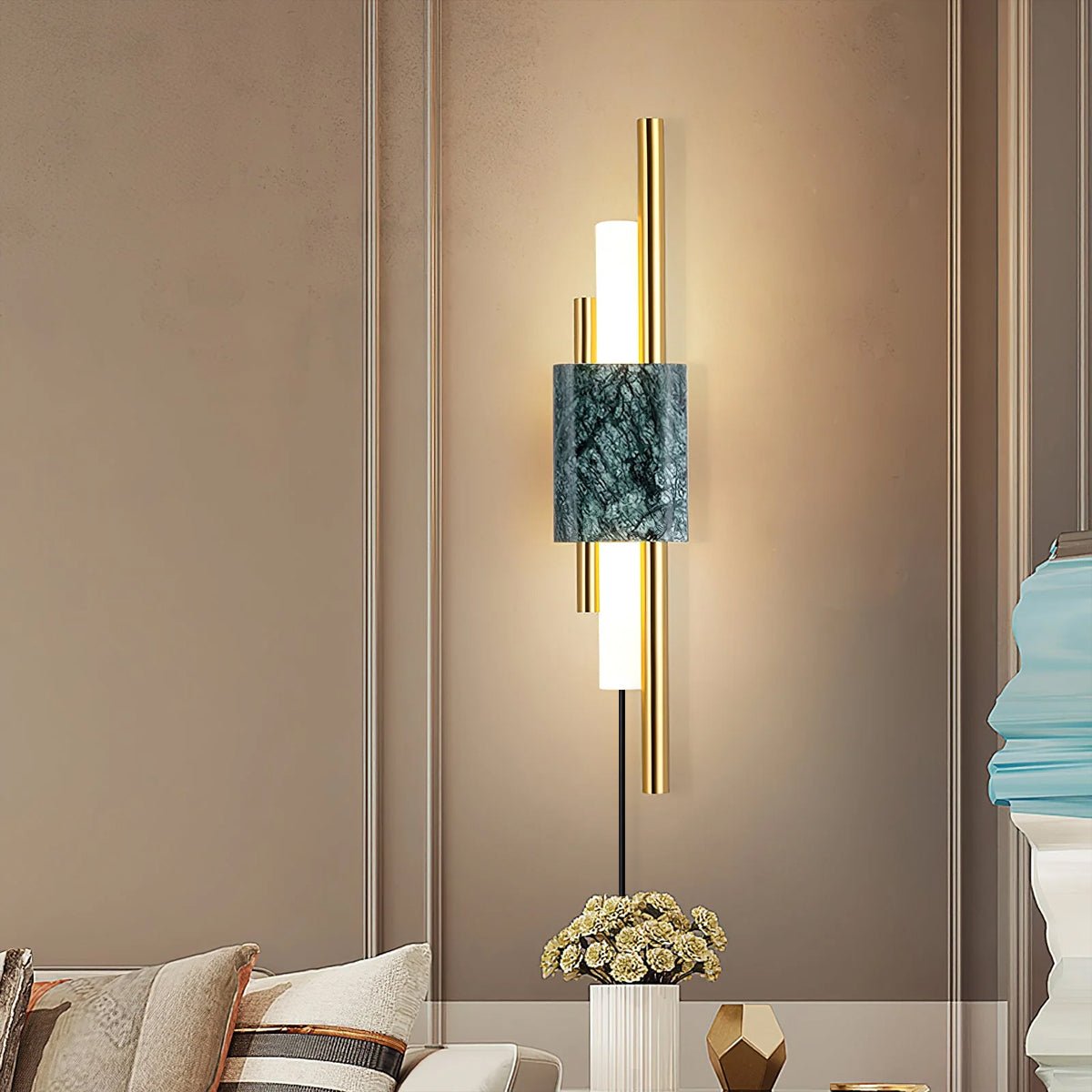 Evely Premium Wandleuchte aus Marmor im zeitgenössischen nordischen Stil