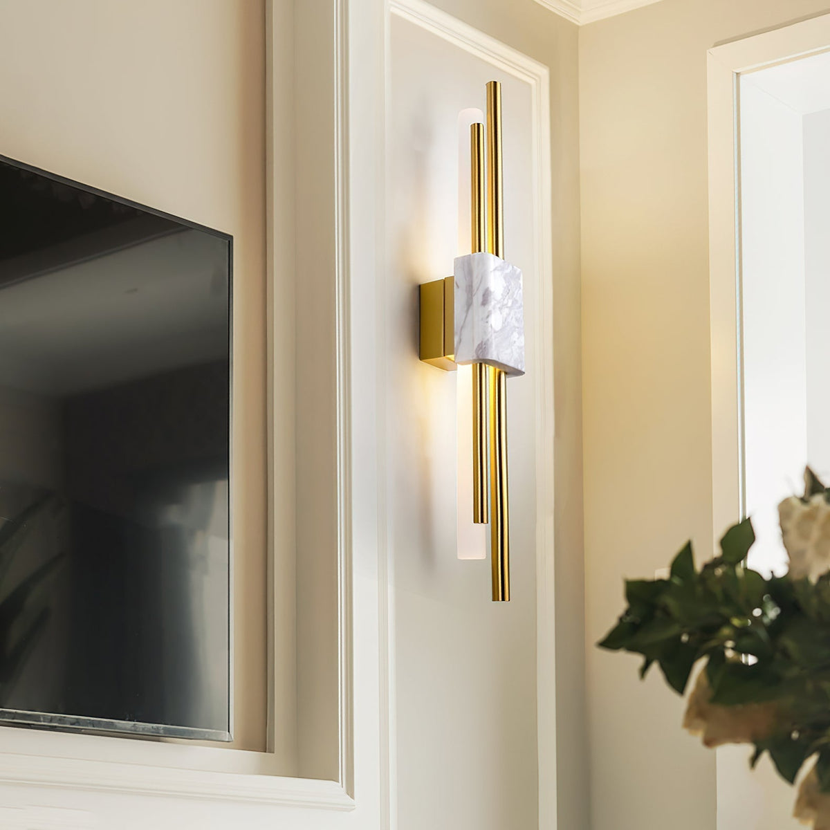 Evely Premium Wandleuchte aus Marmor im zeitgenössischen nordischen Stil