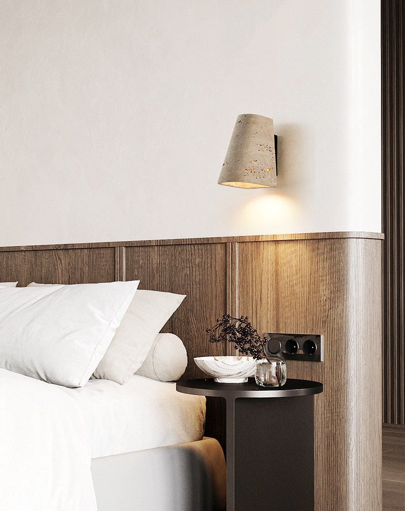 Tavren Travertine Wandleuchte