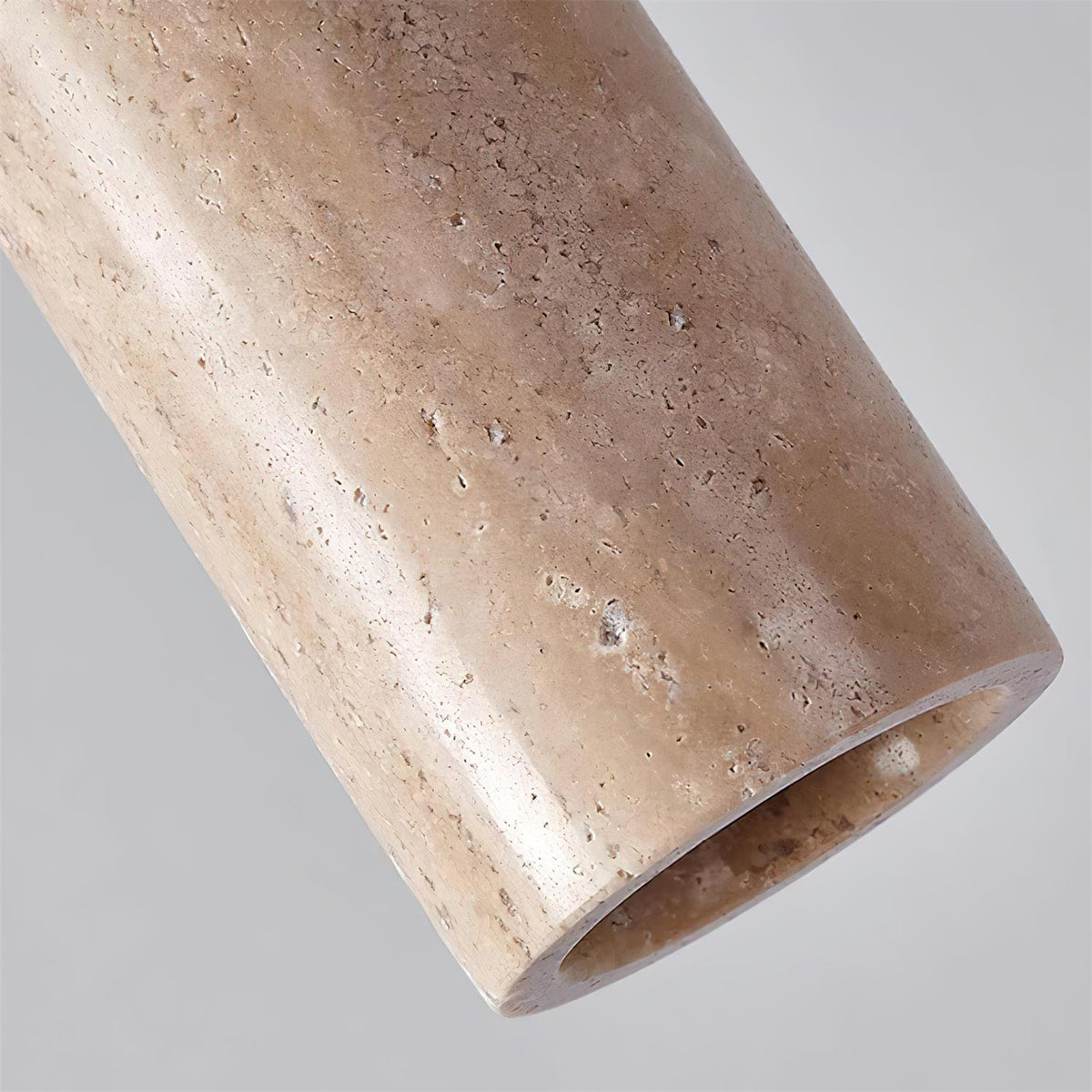 Nerova Pendelleuchte Travertin Holz Minimalistisch