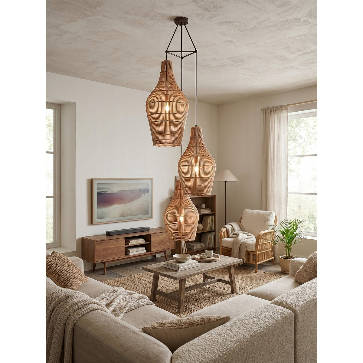 Canerielle Rattan Pendelleuchte