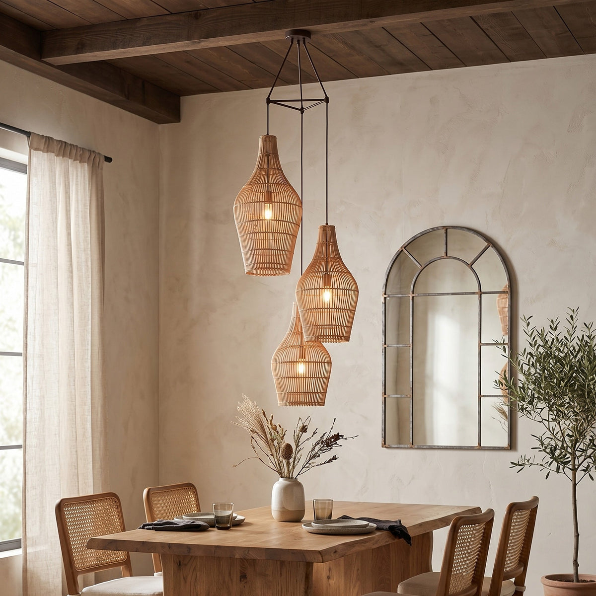 Canerielle Rattan Pendelleuchte
