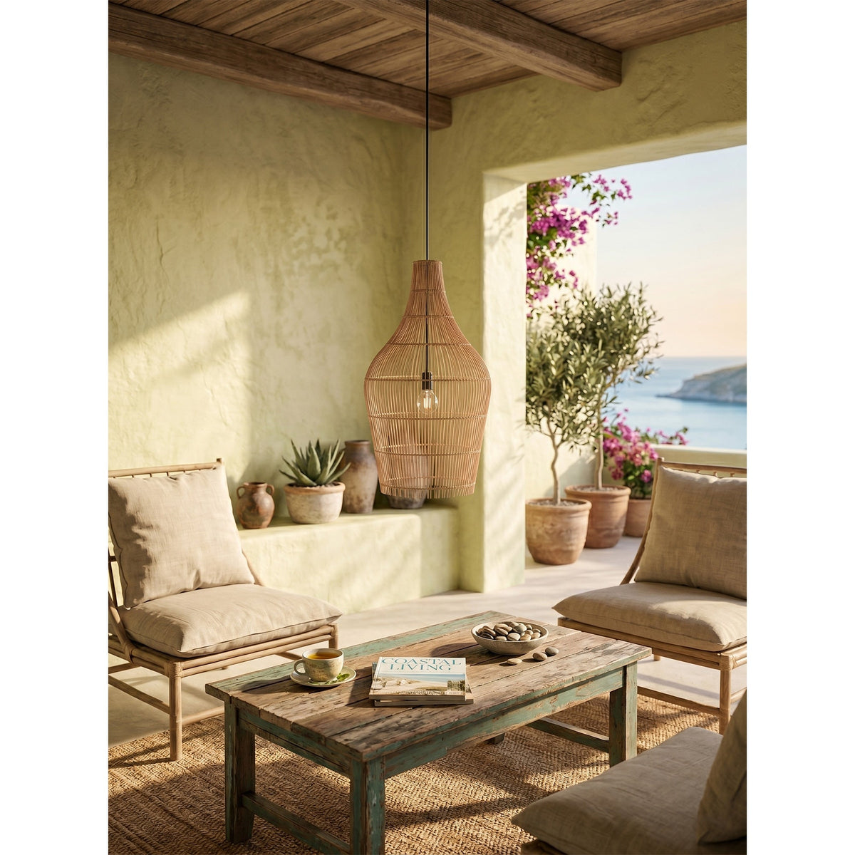Canerielle Rattan Pendelleuchte