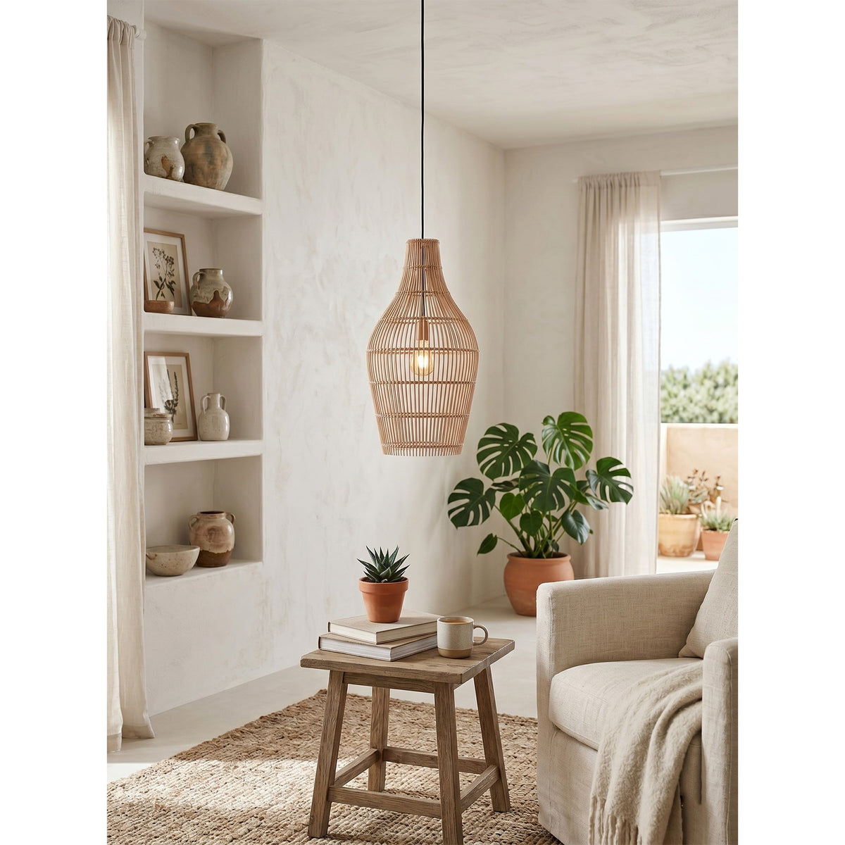Canerielle Rattan Pendelleuchte