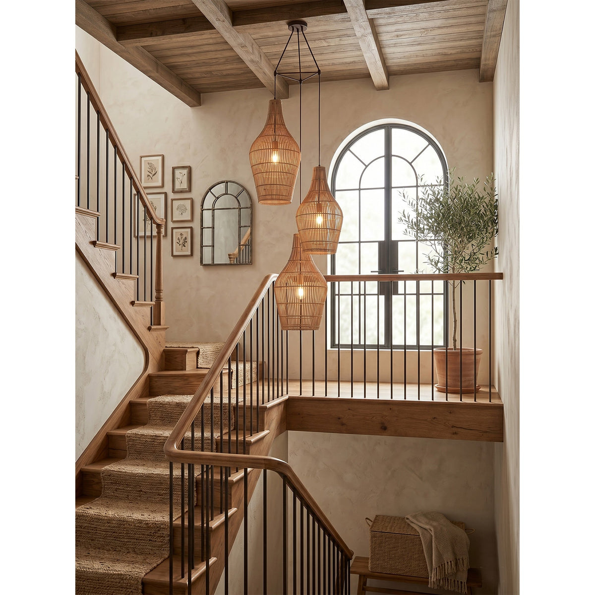 Canerielle Rattan Pendelleuchte
