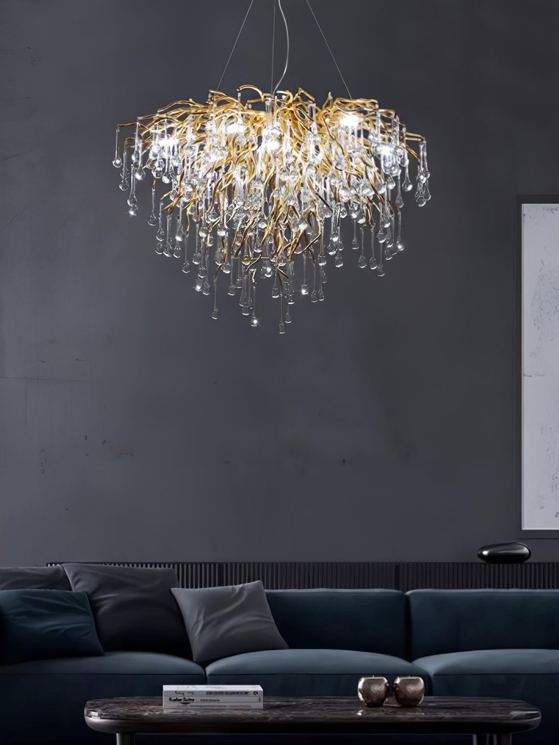 Cyrinine Kronleuchter im postmodernen Luxus-Stil aus Kristall