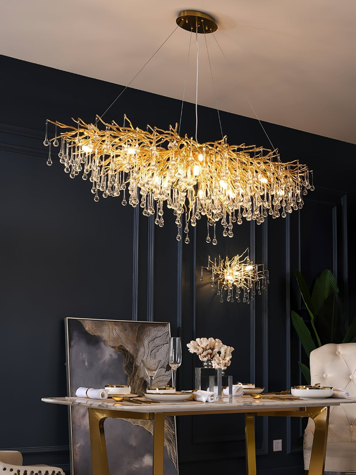 Cyrinine Kronleuchter im postmodernen Luxus-Stil aus Kristall