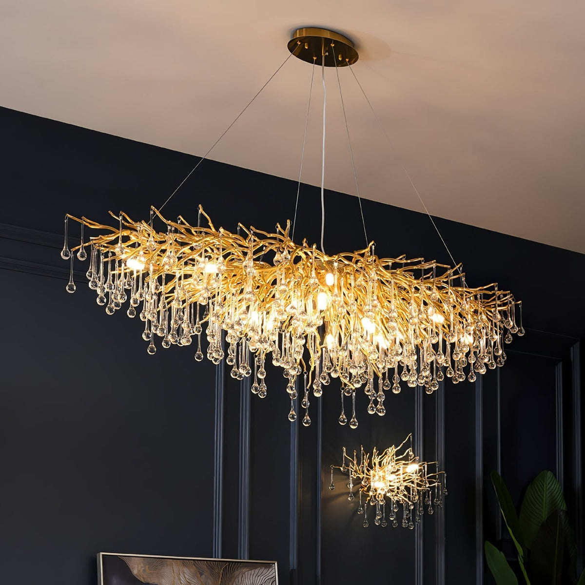 Cyrinine Kronleuchter im postmodernen Luxus-Stil aus Kristall