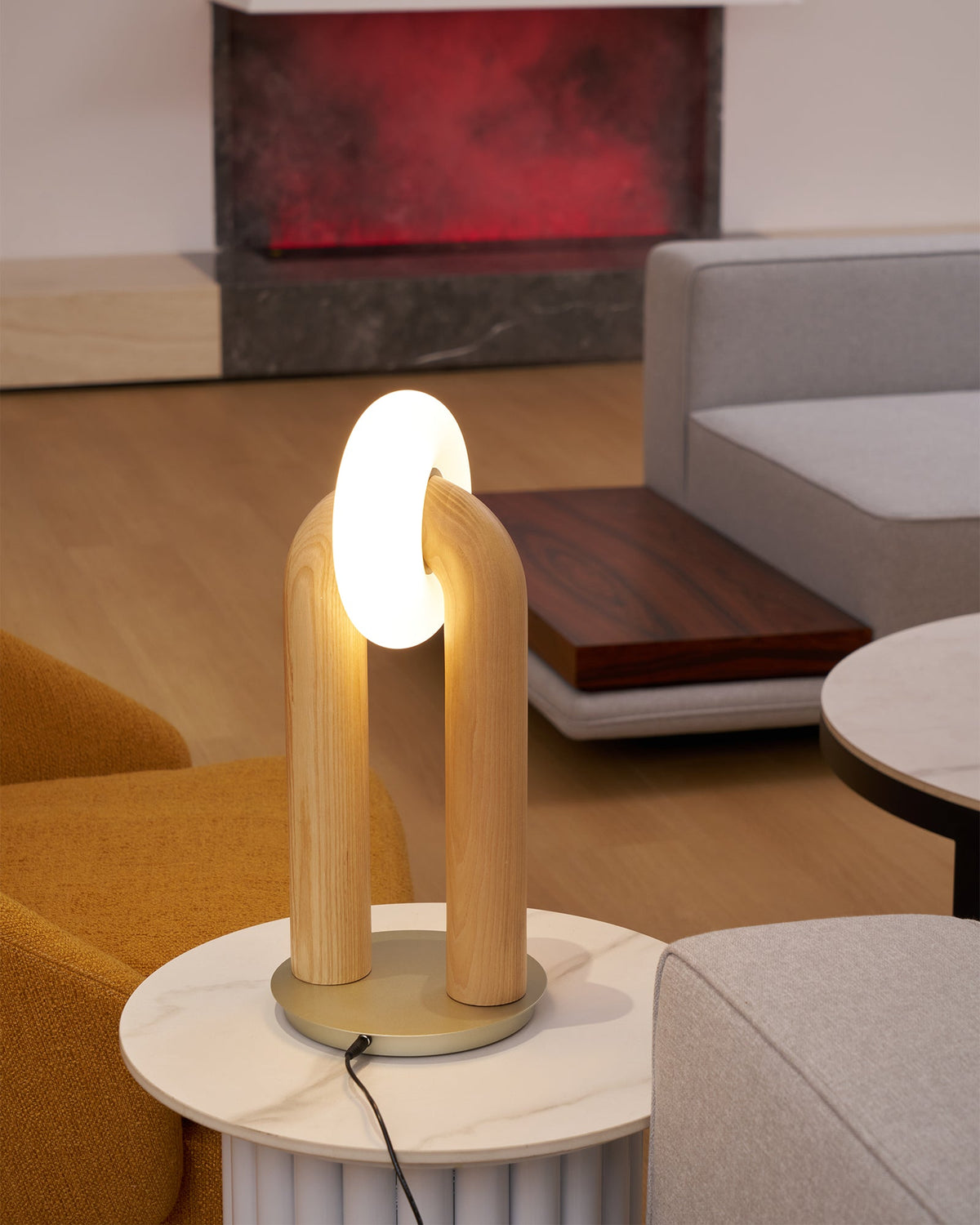 Raelix Vintage Tischleuchte aus Holz