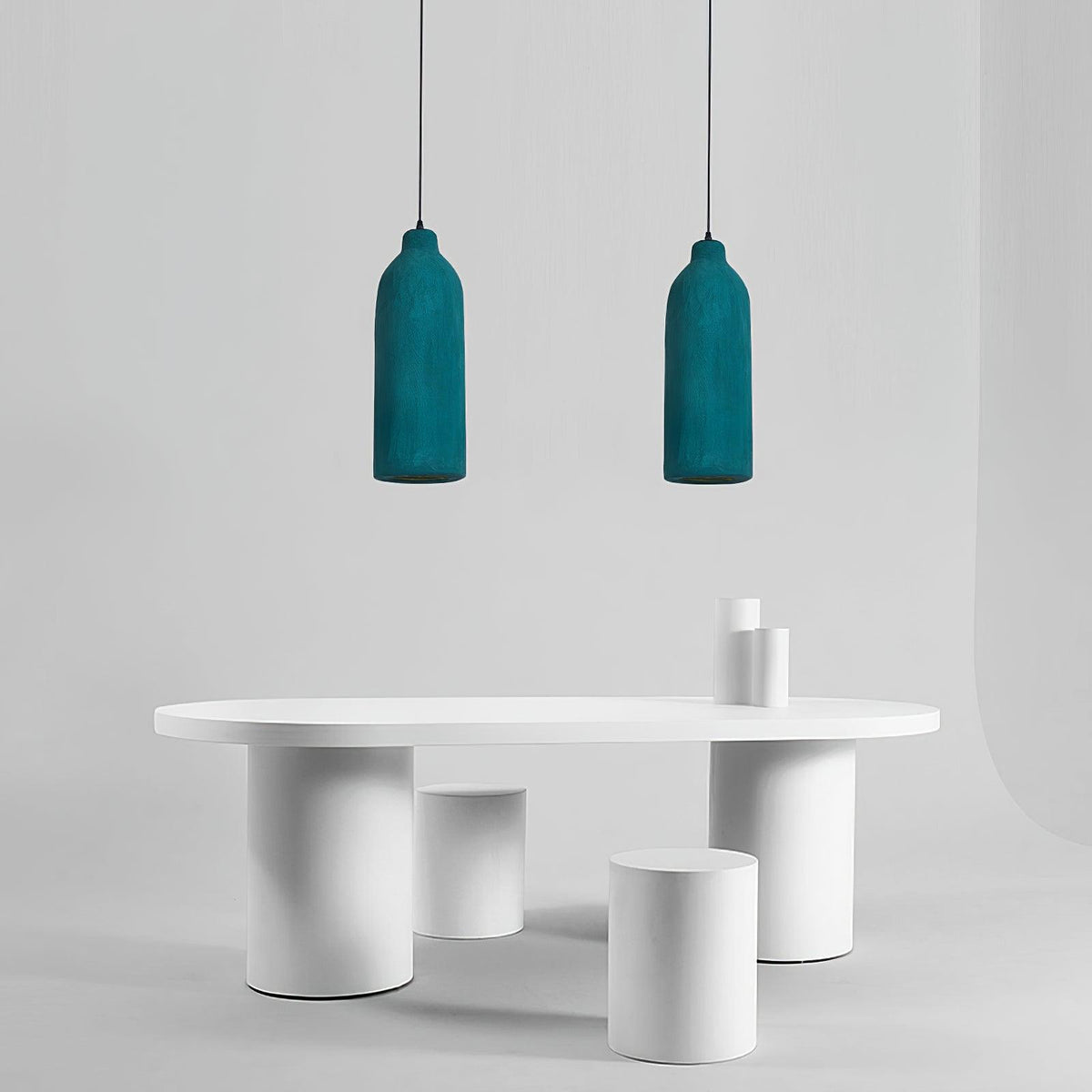 Ulvynia minimalistische Kunstharz-Pendelleuchte in Flaschenform