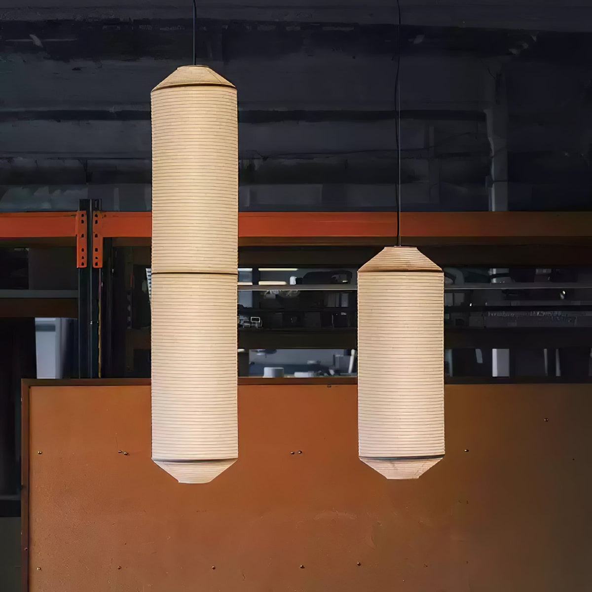 Oren zeitgenössische minimalistische Pendelleuchte aus natürlicher Maulbeerseide