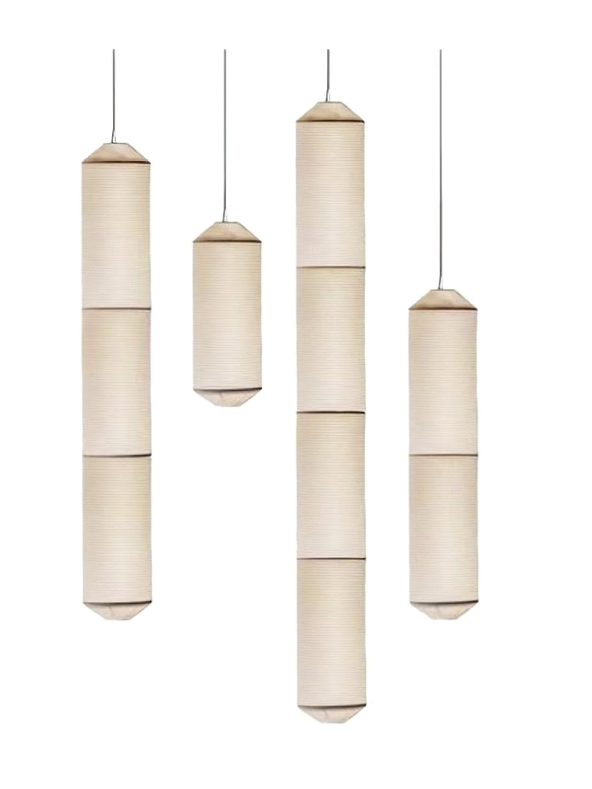 Oren zeitgenössische minimalistische Pendelleuchte aus natürlicher Maulbeerseide