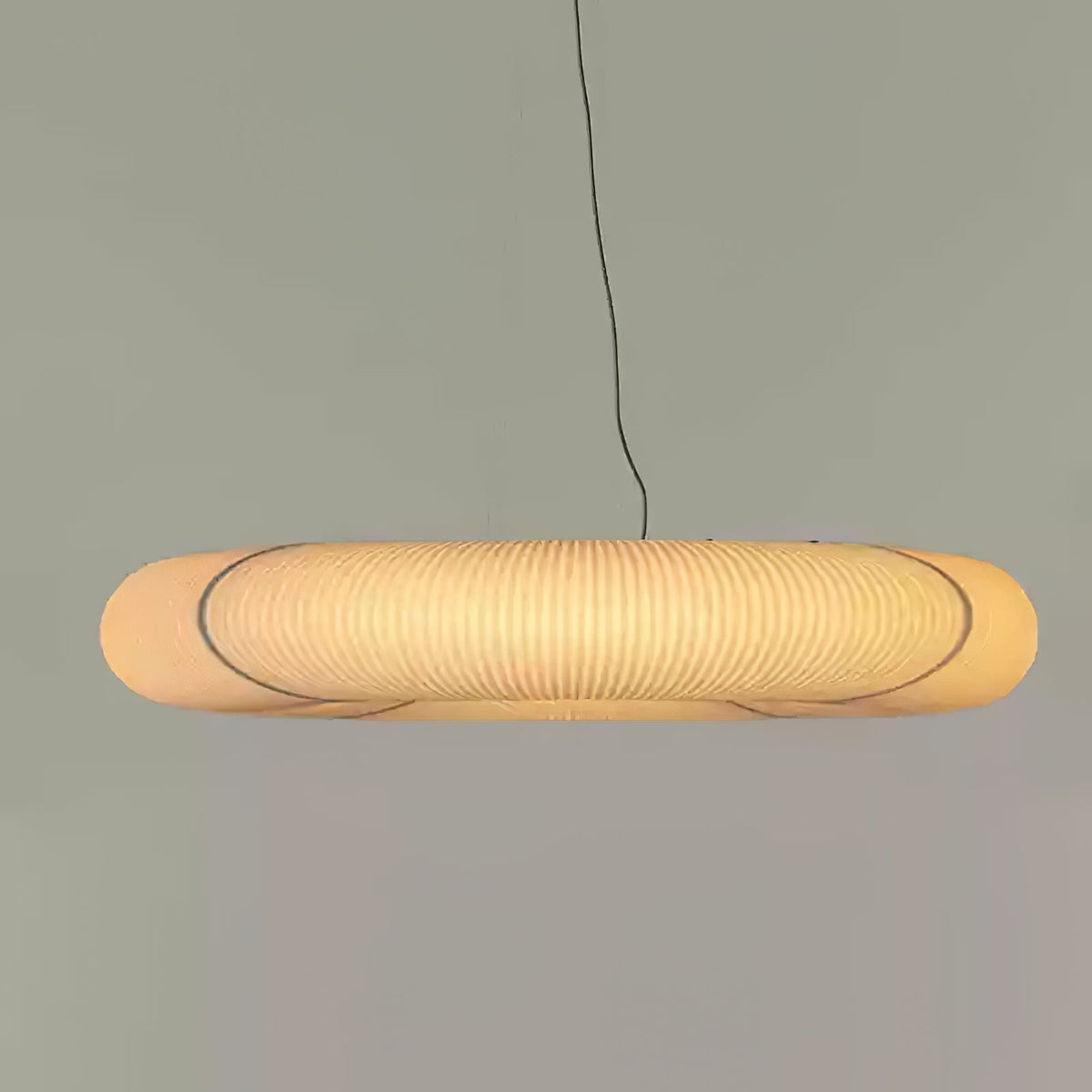 Oren zeitgenössische minimalistische Pendelleuchte aus natürlicher Maulbeerseide