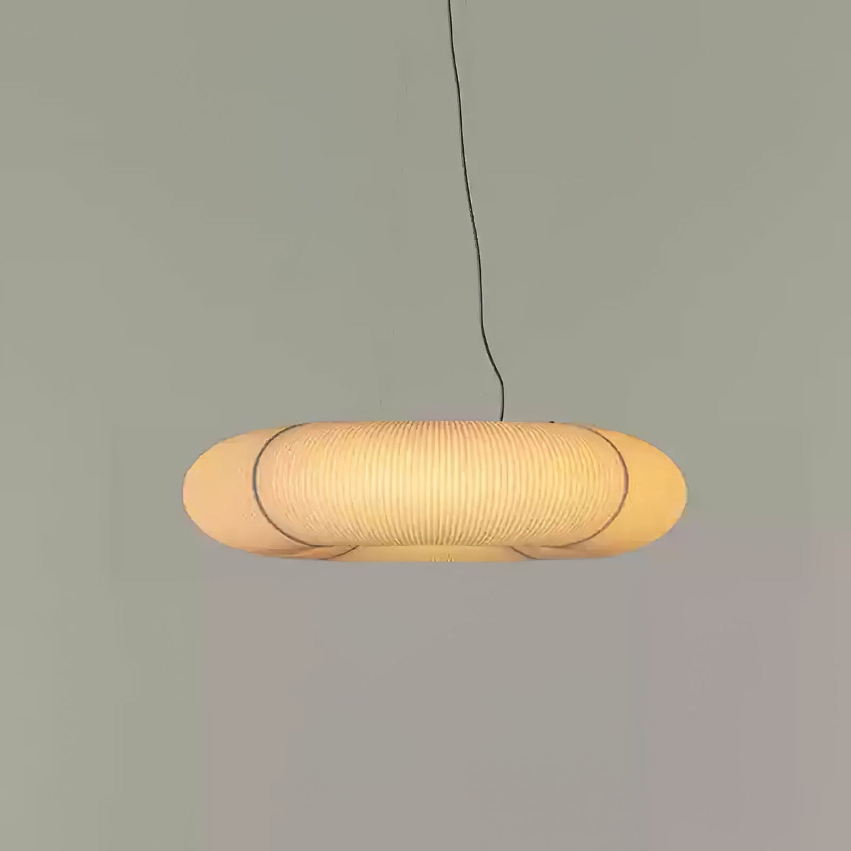 Oren zeitgenössische minimalistische Pendelleuchte aus natürlicher Maulbeerseide