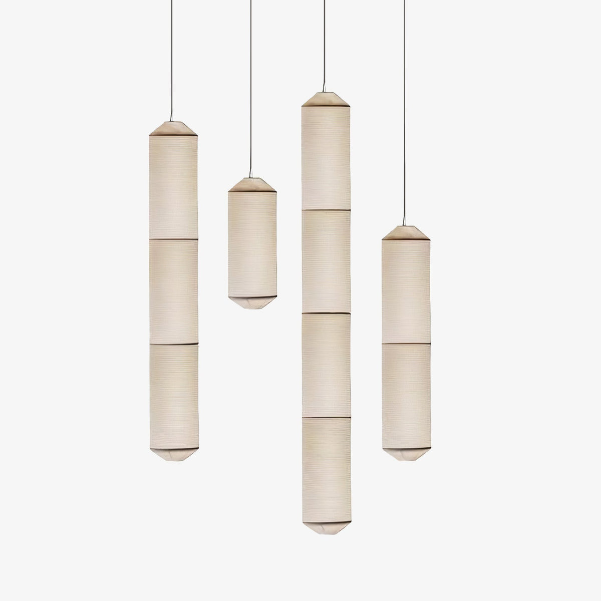 Oren zeitgenössische minimalistische Pendelleuchte aus natürlicher Maulbeerseide