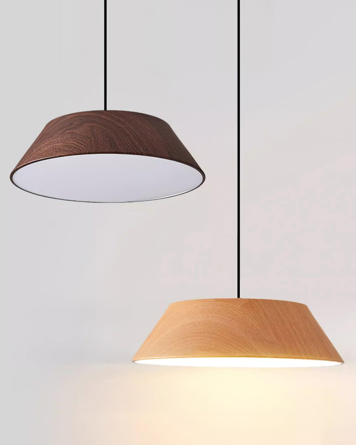 Novain Pendelleuchte mit Holzmaserung
