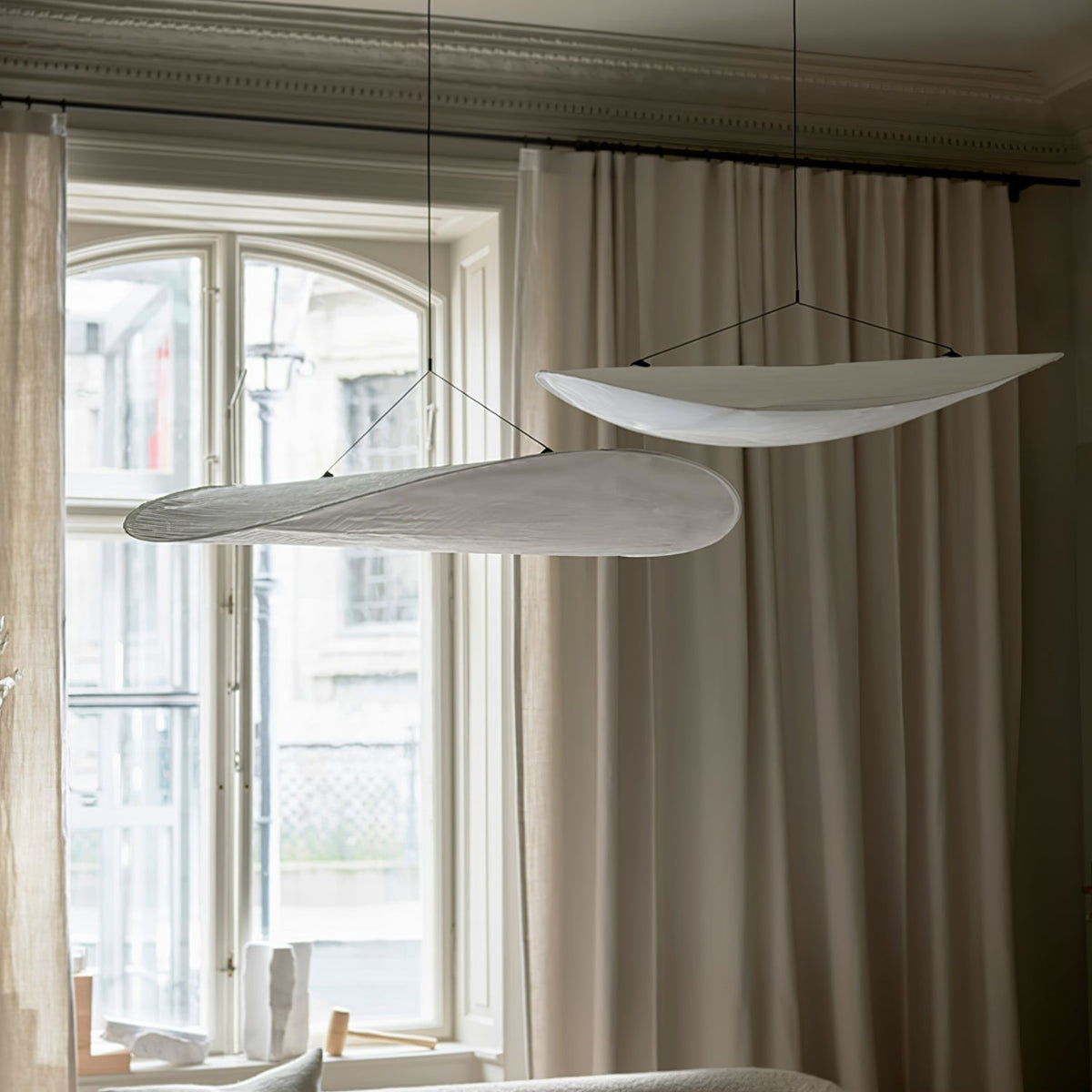 Larenol Pendelleuchte aus Papier & Glasfaser