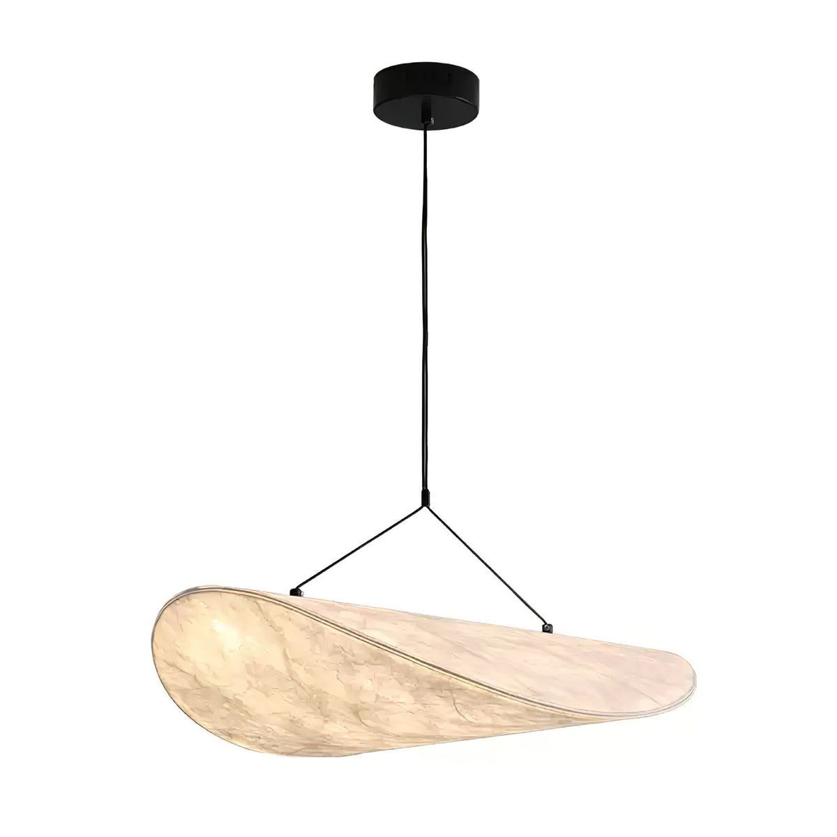 Luminette Minimalistische Seidensatin-Pendelleuchte