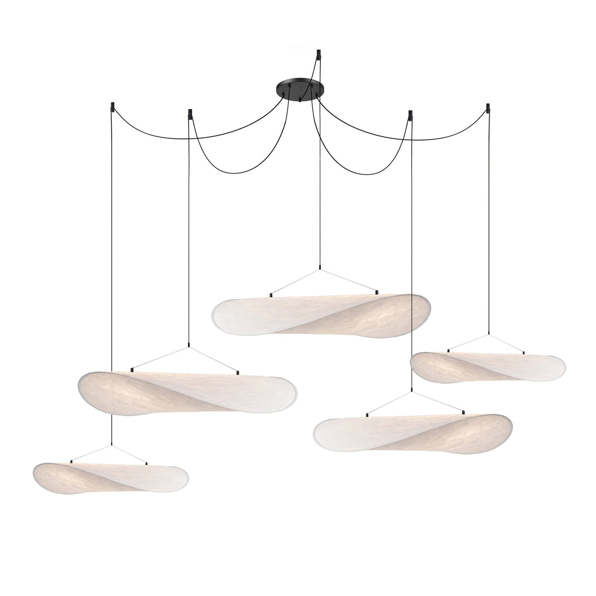 Luminette Minimalistische Seidensatin-Pendelleuchte