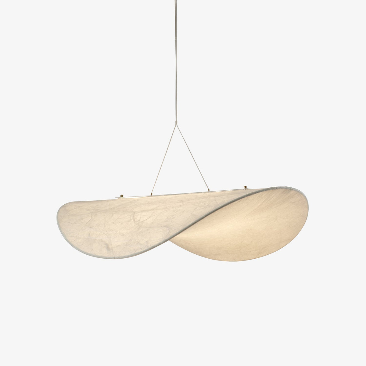 Marenis Elegance Pendelleuchte aus Seide im nordischen Stil