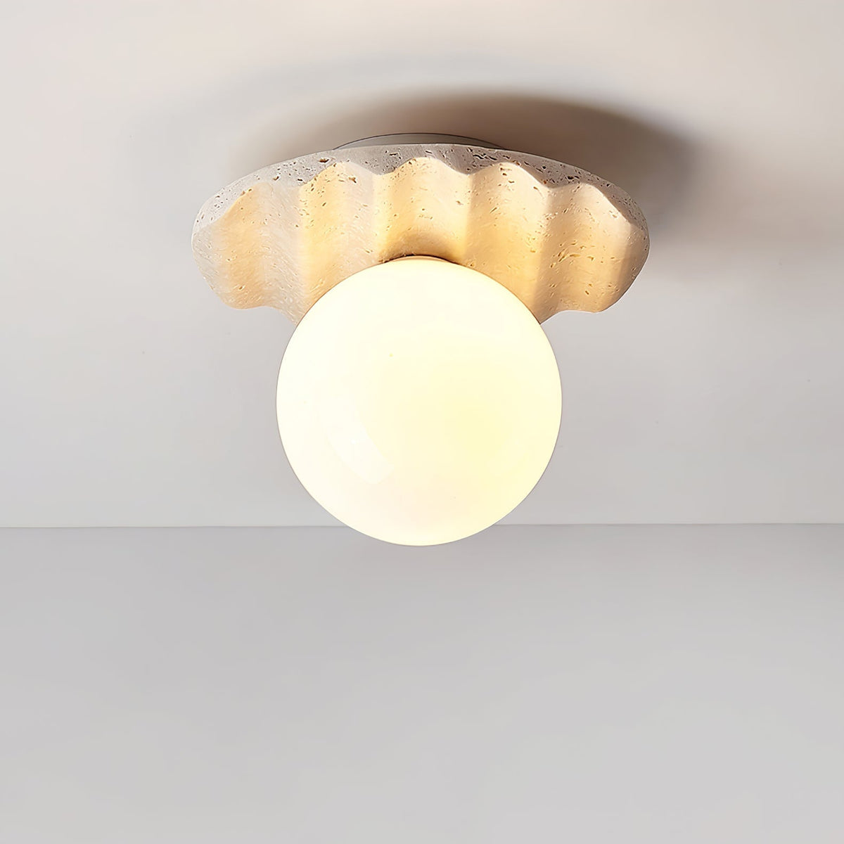 Travertine Wave Deckenleuchte