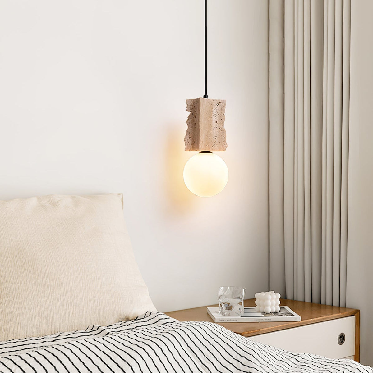 Travertine Raw Edge Pendelleuchte