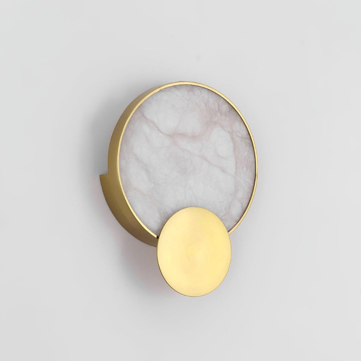 Myvelarae runde Wandleuchte aus Alabaster