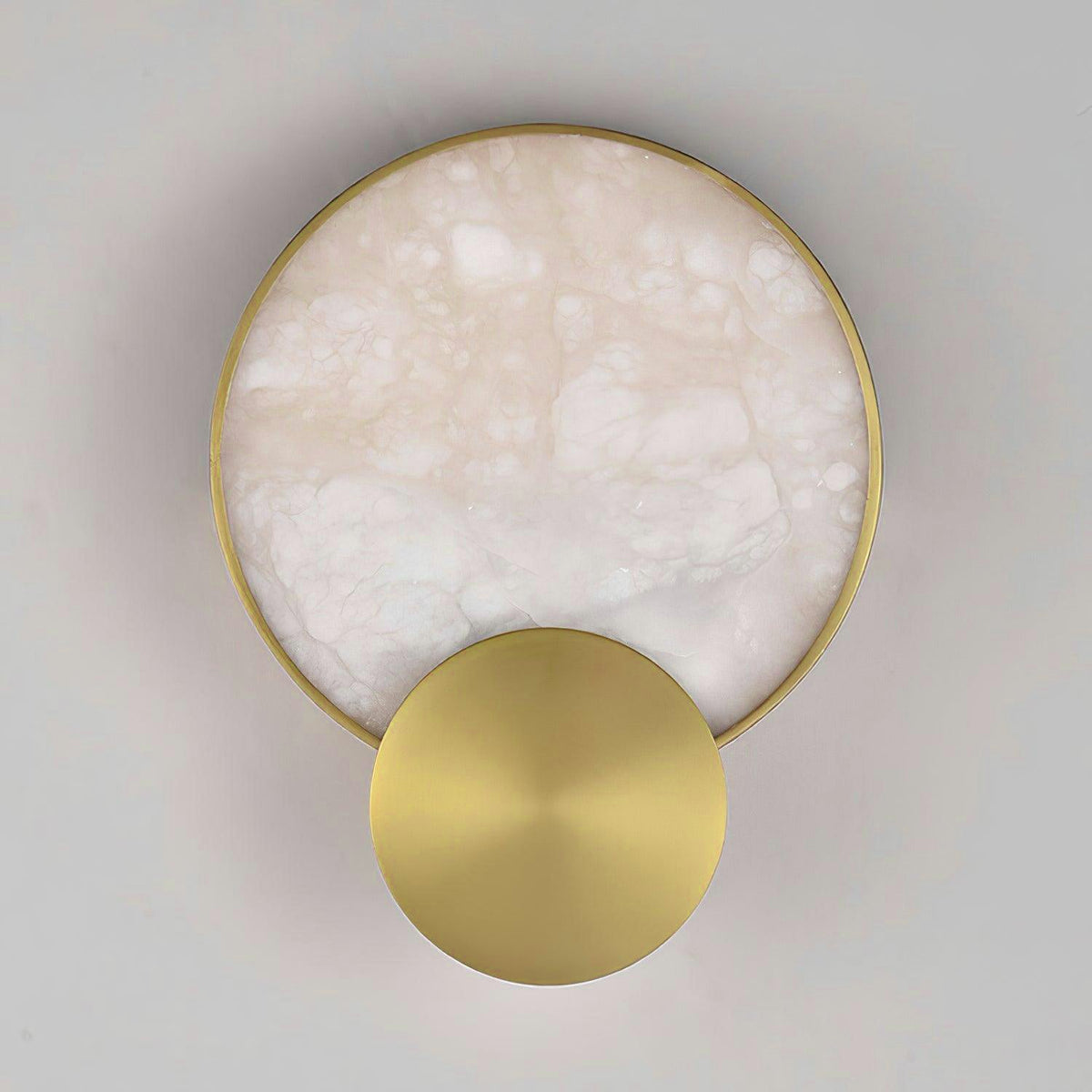Myvelarae runde Wandleuchte aus Alabaster