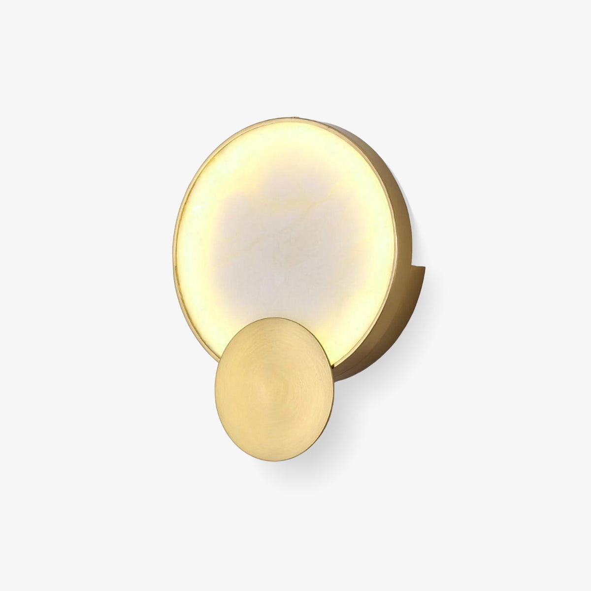Myvelarae runde Wandleuchte aus Alabaster