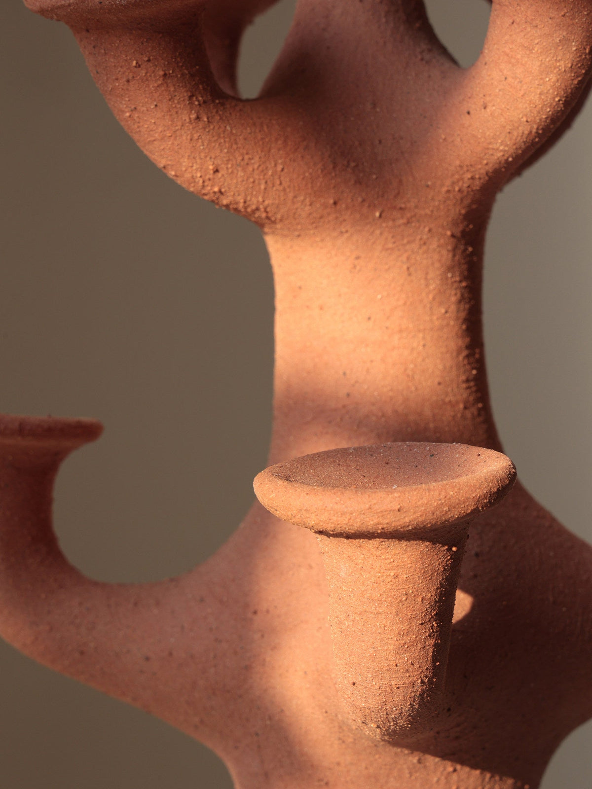 Terracotta Kerzenleuchter