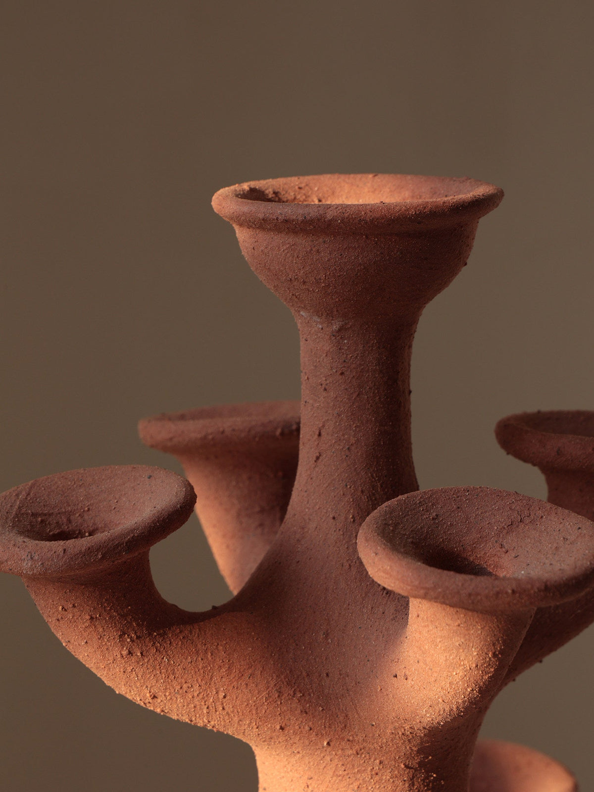 Terracotta Kerzenleuchter
