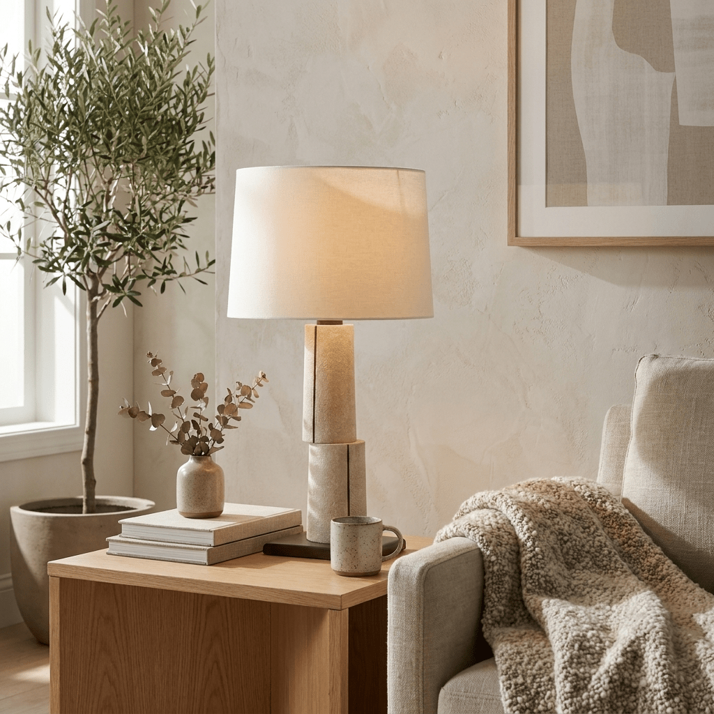 Noreraya gestapelte Tischlampe