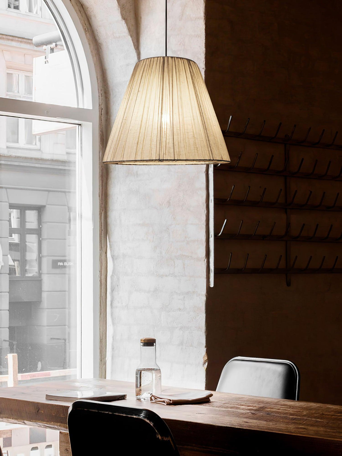 Docan Pendelleuchte aus Stoff im Retro-Stil
