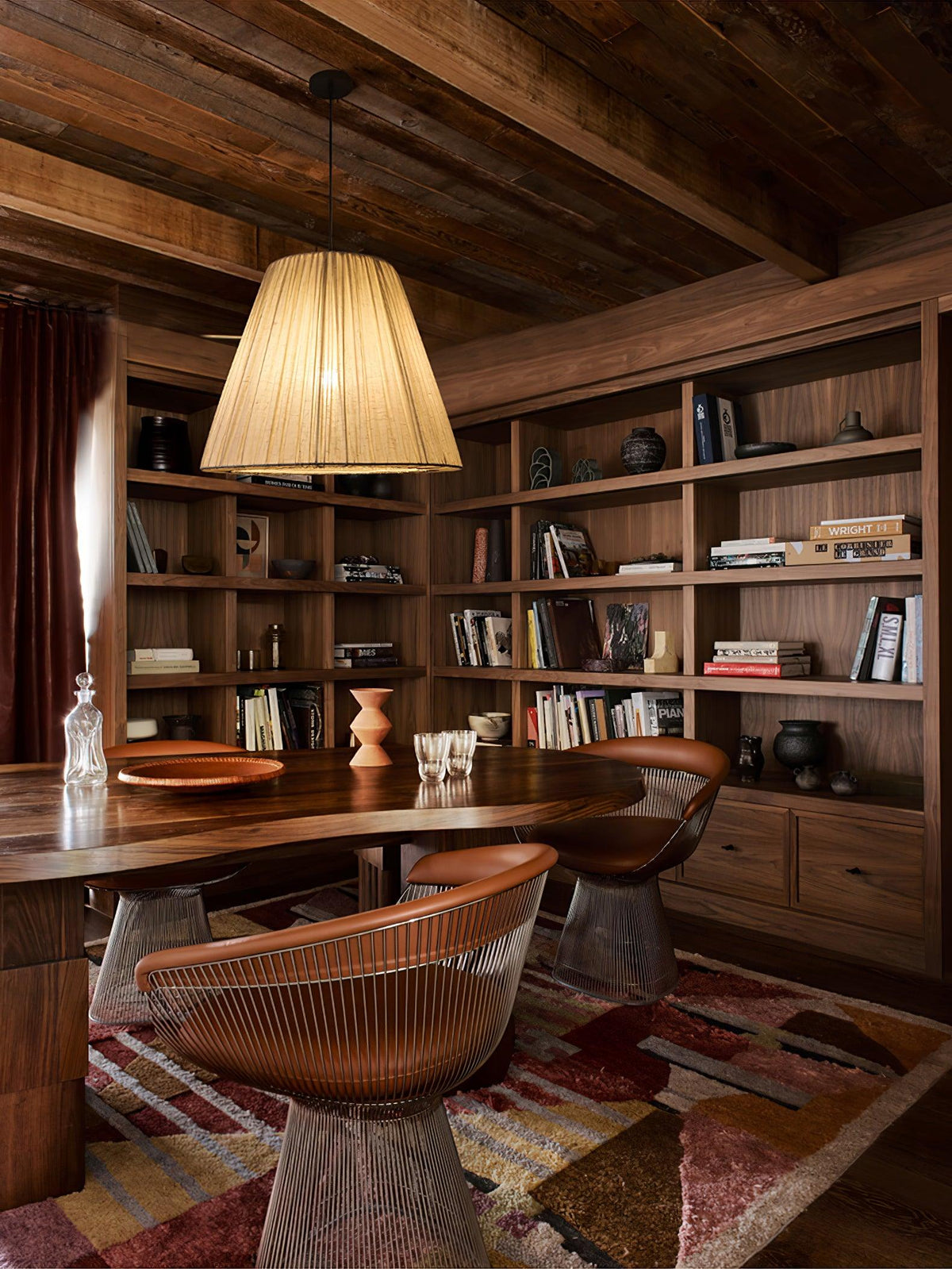 Docan Pendelleuchte aus Stoff im Retro-Stil