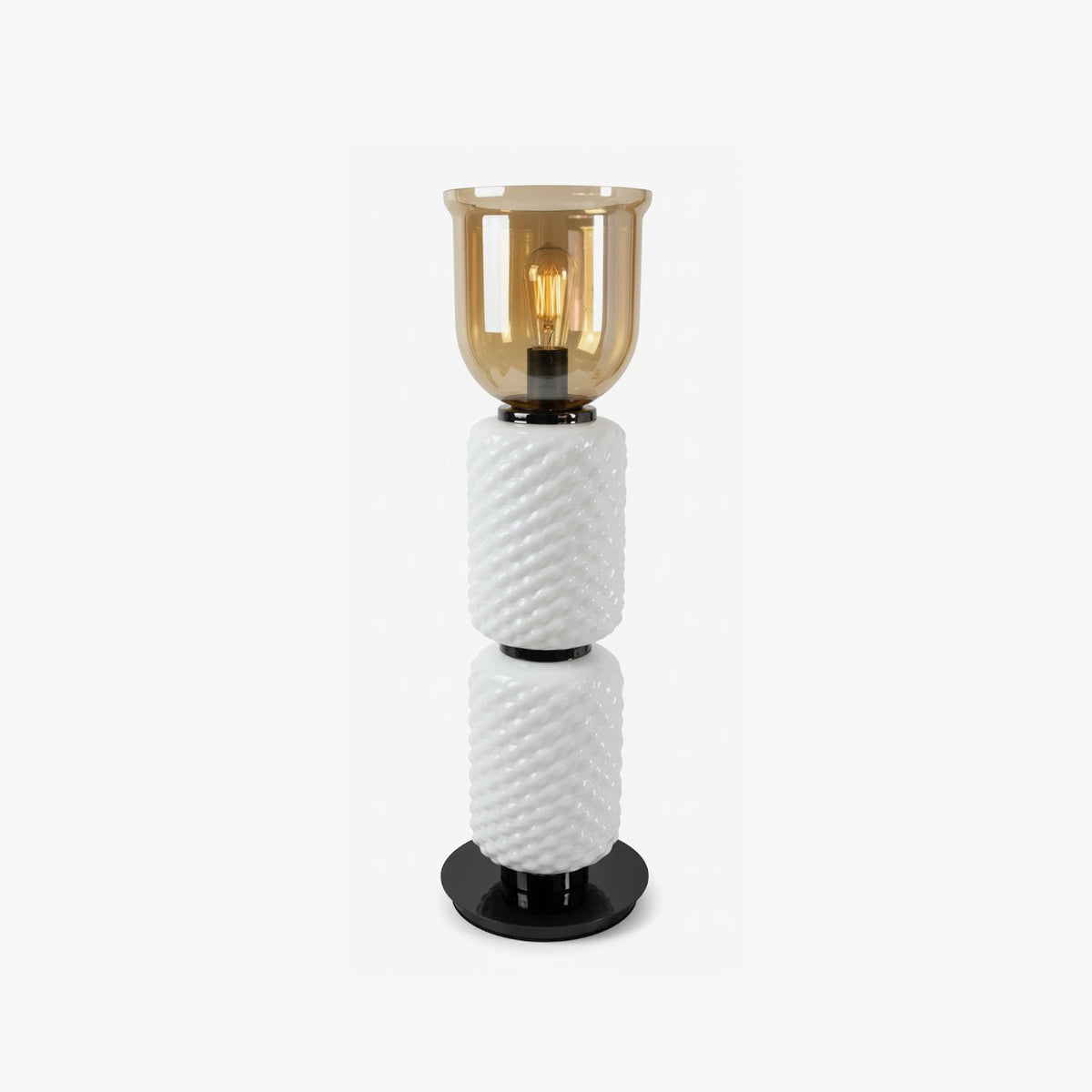 Zephiron Texturierte mehrlagige Glas-Tischleuchte