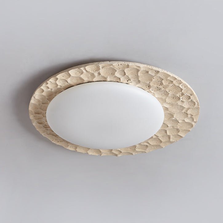 Deckenleuchte Travertine Organic Disc