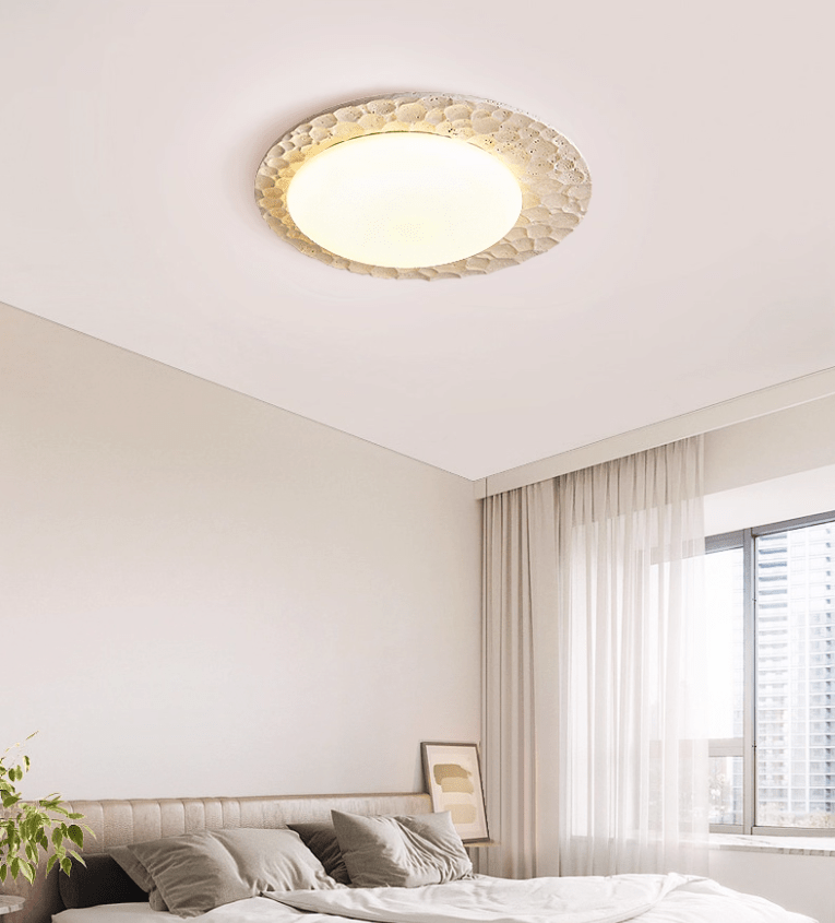 Deckenleuchte Travertine Organic Disc